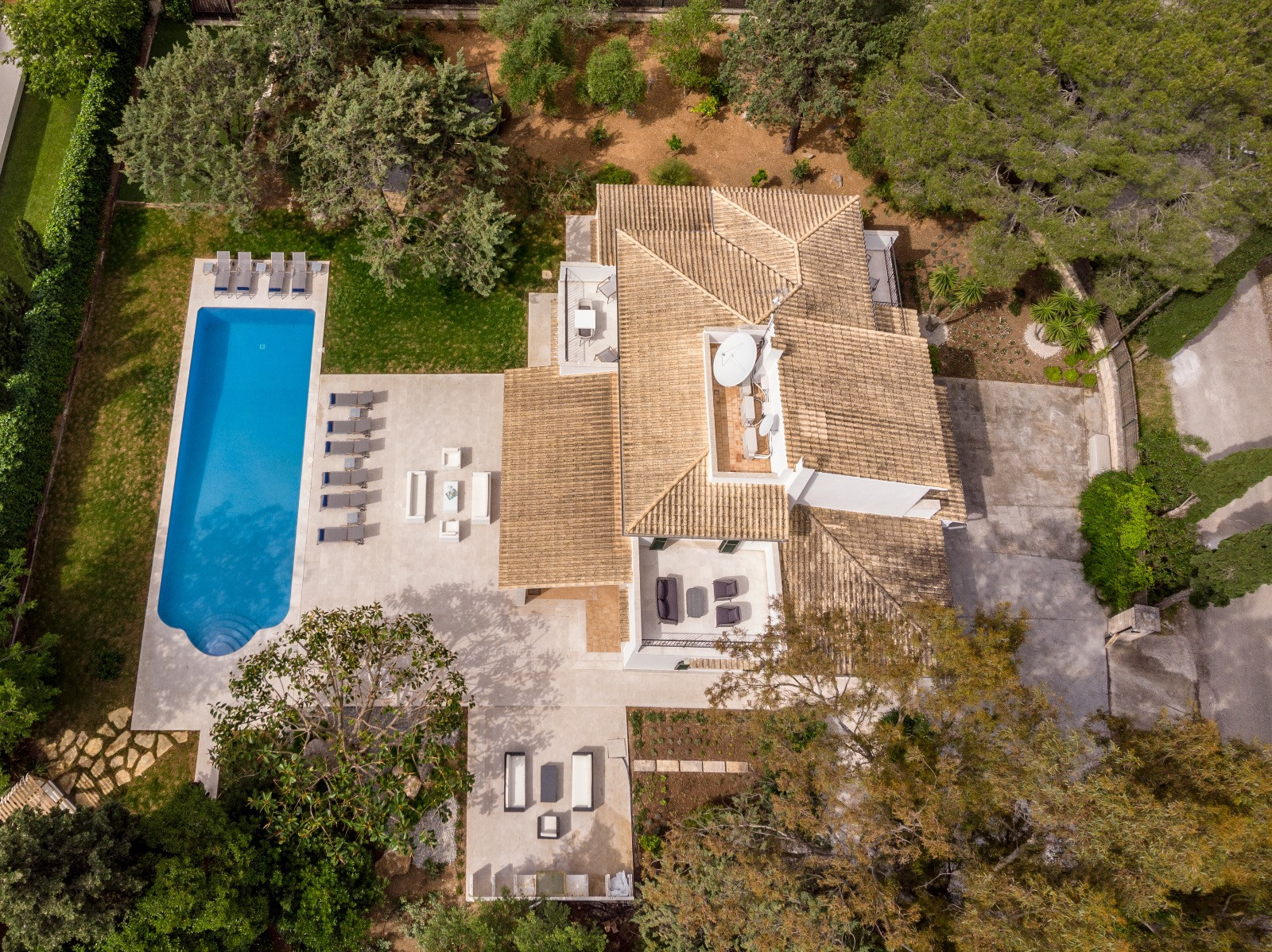 Villa Esquina from above